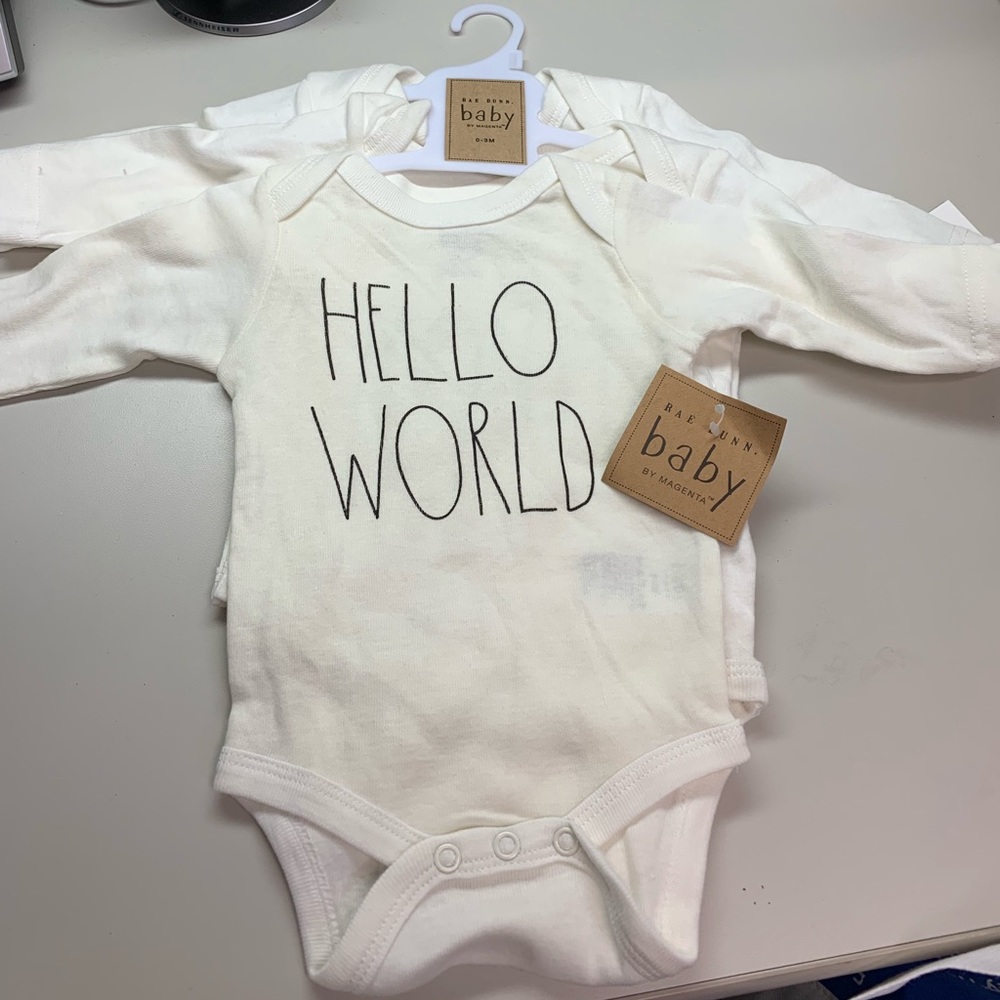 3 piece Rae Dunn Onesie